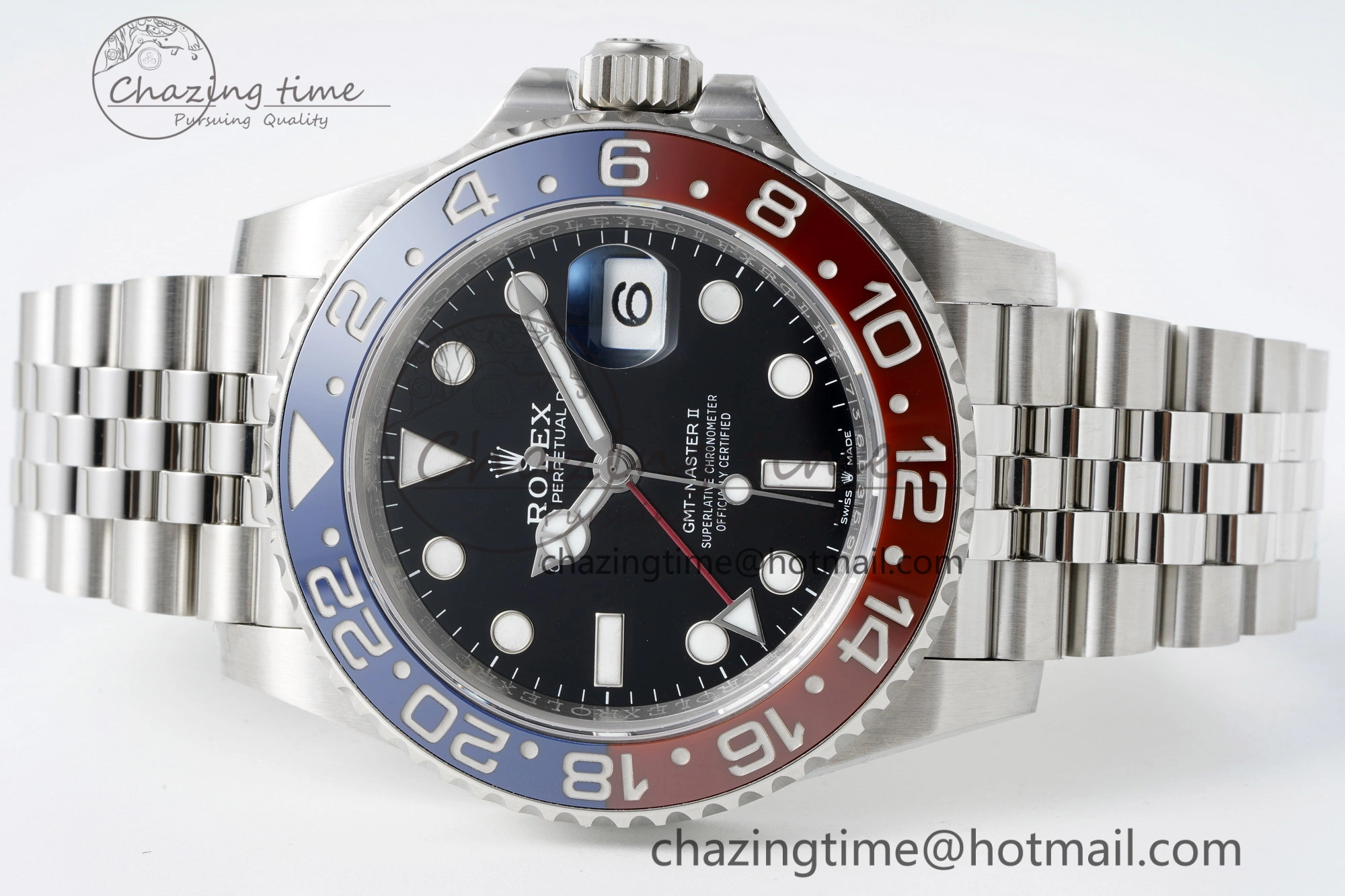 GMT Master II 126710 BLRO Pepsi 904L SS C+F 1:1 Best Edition Black Dial on Jubilee Bracelet VR3285 CHS Breathable 2251
