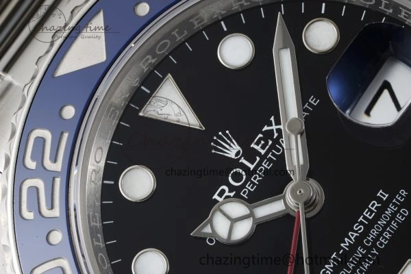 GMT Master II 126710 BLRO Pepsi 904L SS C+F 1:1 Best Edition Black Dial on Oyster Bracelet VR3285 CHS GoodFit 2250