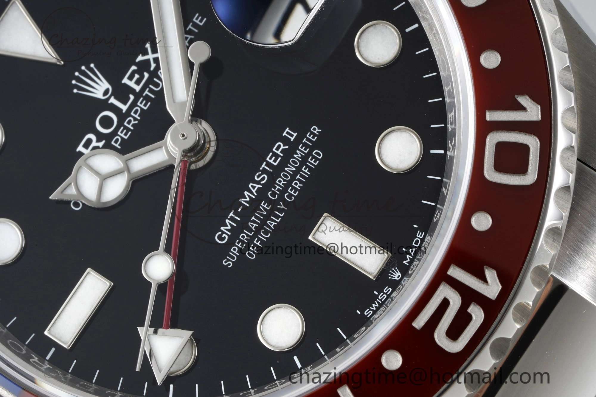 GMT Master II 126710 BLRO Pepsi 904L SS C+F 1:1 Best Edition Black Dial on Oyster Bracelet VR3285 CHS GoodFit 2250