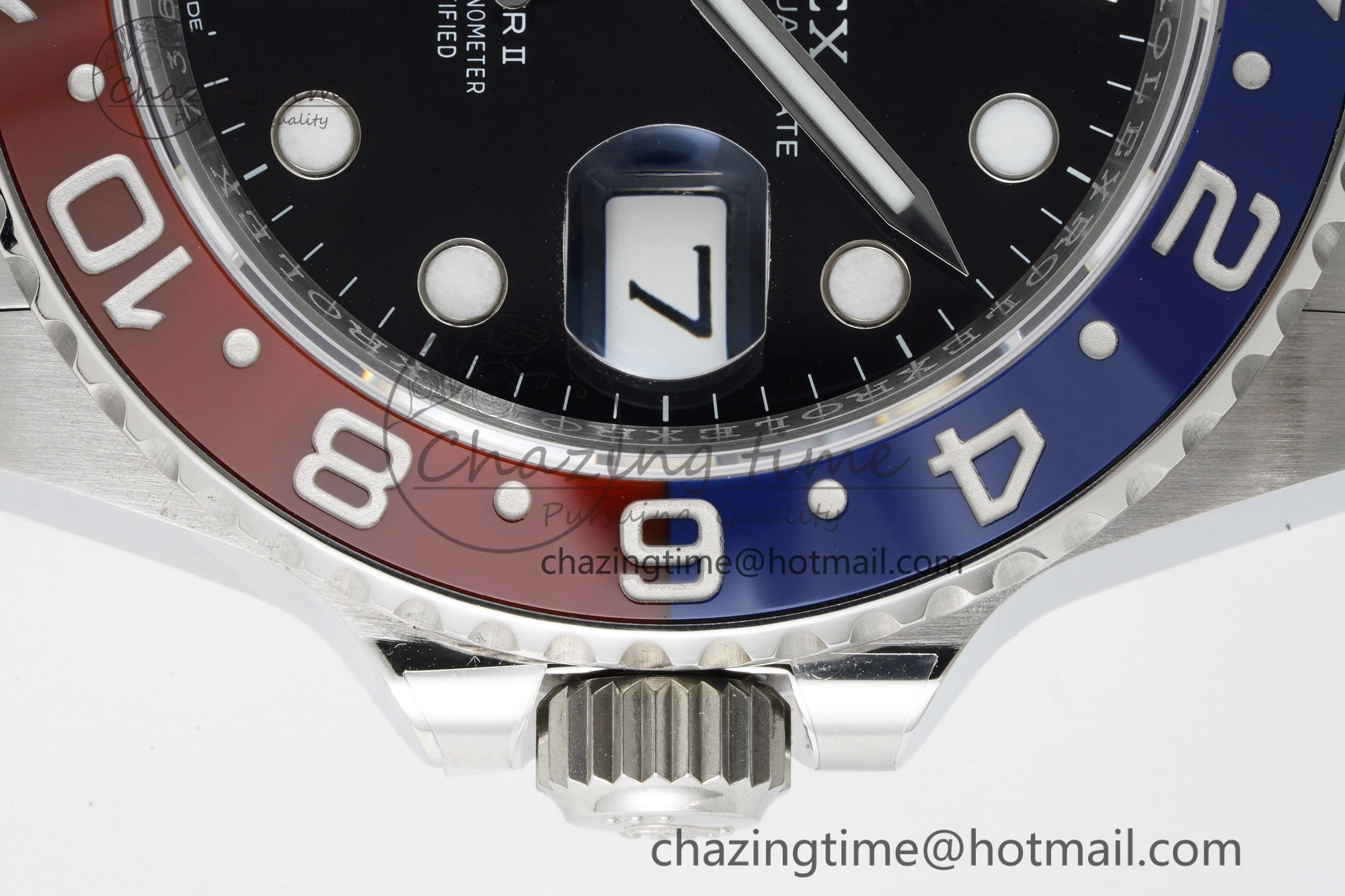 GMT Master II 126710 BLRO Pepsi 904L SS C+F 1:1 Best Edition Black Dial on Oyster Bracelet VR3285 CHS GoodFit 2250