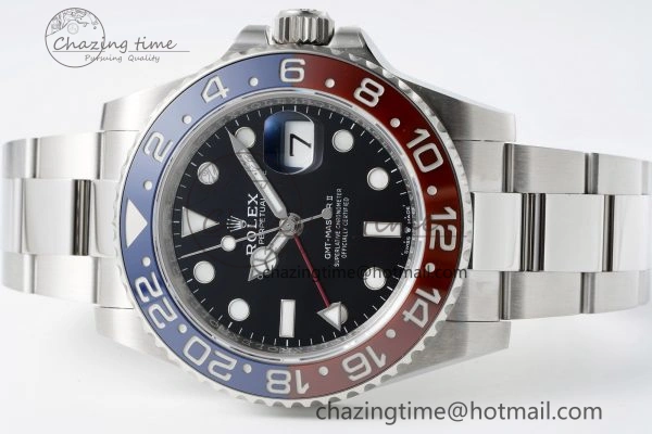 GMT Master II 126710 BLRO Pepsi 904L SS C+F 1:1 Best Edition Black Dial on Oyster Bracelet VR3285 CHS GoodFit 2250