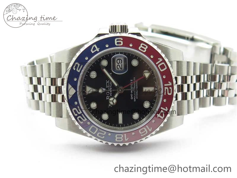 SmoothTexture GMT-Master II 126710 BLRO Pepsi Red Blue Ceramic 904L Steel VRF 1:1 Best Edition SA3285 CHS MAX Version 2796