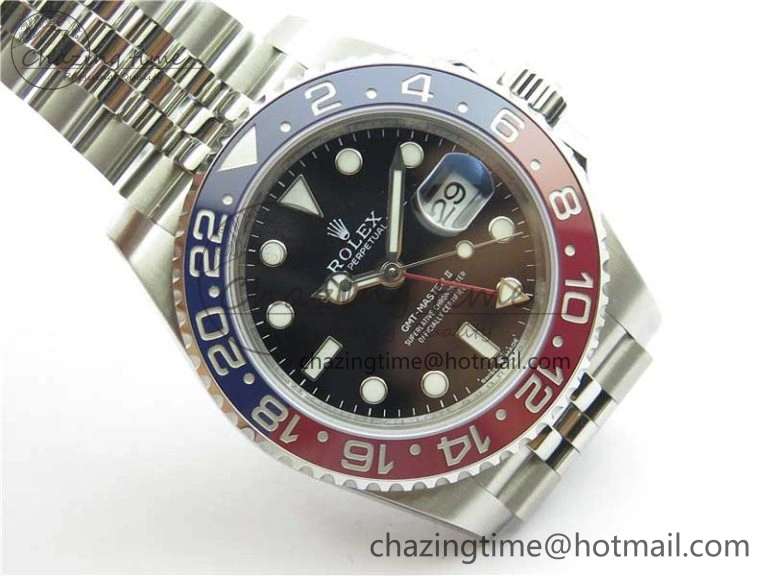 SmoothTexture GMT-Master II 126710 BLRO Pepsi Red Blue Ceramic 904L Steel VRF 1:1 Best Edition SA3285 CHS MAX Version 2796