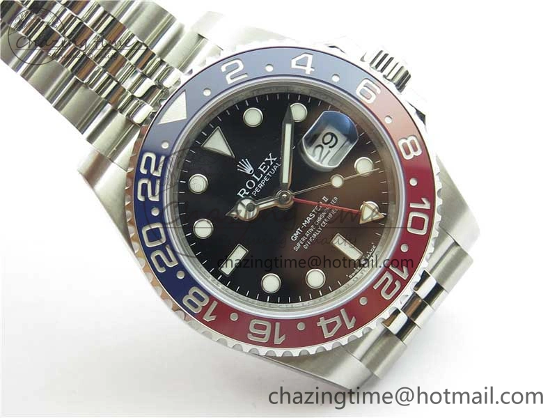 SmoothTexture GMT-Master II 126710 BLRO Pepsi Red Blue Ceramic 904L Steel VRF 1:1 Best Edition SA3285 CHS MAX Version 2796