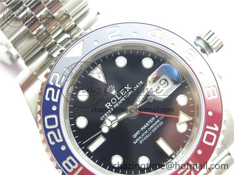 SmoothTexture GMT-Master II 126710 BLRO Pepsi Red Blue Ceramic 904L Steel VRF 1:1 Best Edition SA3285 CHS MAX Version 2796