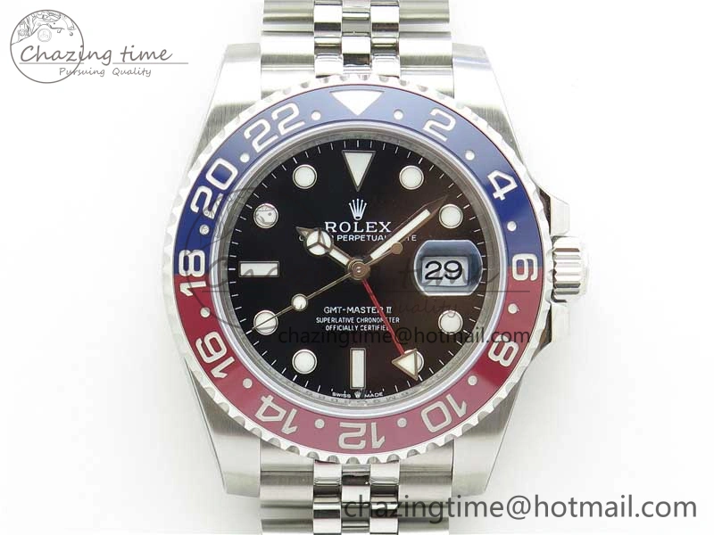 SmoothTexture GMT-Master II 126710 BLRO Pepsi Red Blue Ceramic 904L Steel VRF 1:1 Best Edition SA3285 CHS MAX Version 2796