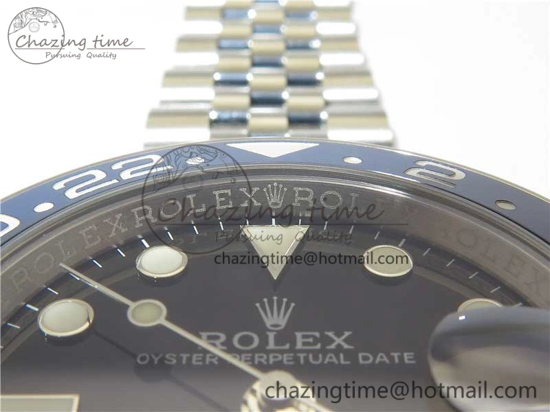 Casual GMT Master II 126710 BLRO Real Ceramic 904L SS Noob 1:1 Best Edition on Bracelet A3285 (Correct Hand Stack) 3232