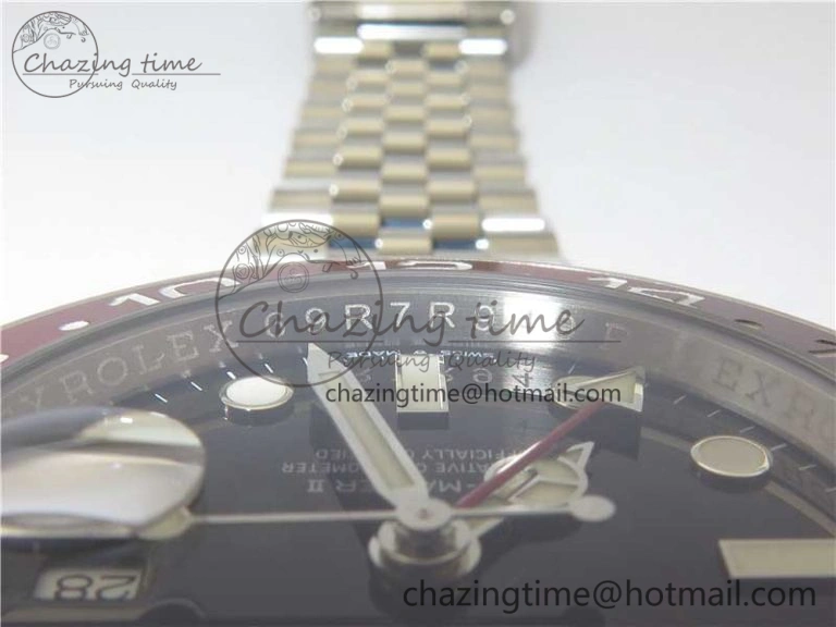 Casual GMT Master II 126710 BLRO Real Ceramic 904L SS Noob 1:1 Best Edition on Bracelet A3285 (Correct Hand Stack) 3232