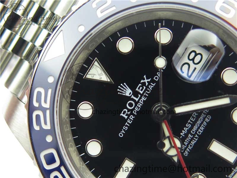 Casual GMT Master II 126710 BLRO Real Ceramic 904L SS Noob 1:1 Best Edition on Bracelet A3285 (Correct Hand Stack) 3232