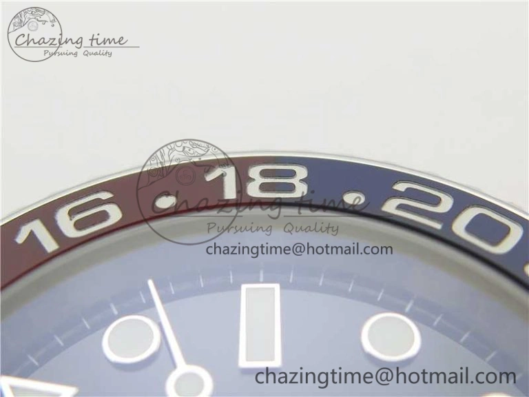 Casual GMT Master II 126710 BLRO Real Ceramic 904L SS Noob 1:1 Best Edition on Bracelet A3285 (Correct Hand Stack) 3232