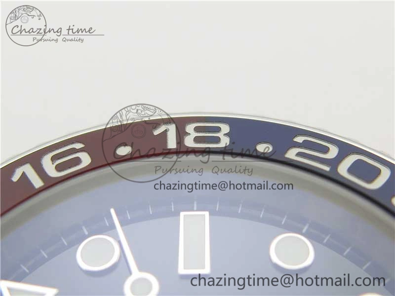 Casual GMT Master II 126710 BLRO Real Ceramic 904L SS Noob 1:1 Best Edition on Bracelet A3285 (Correct Hand Stack) 3232