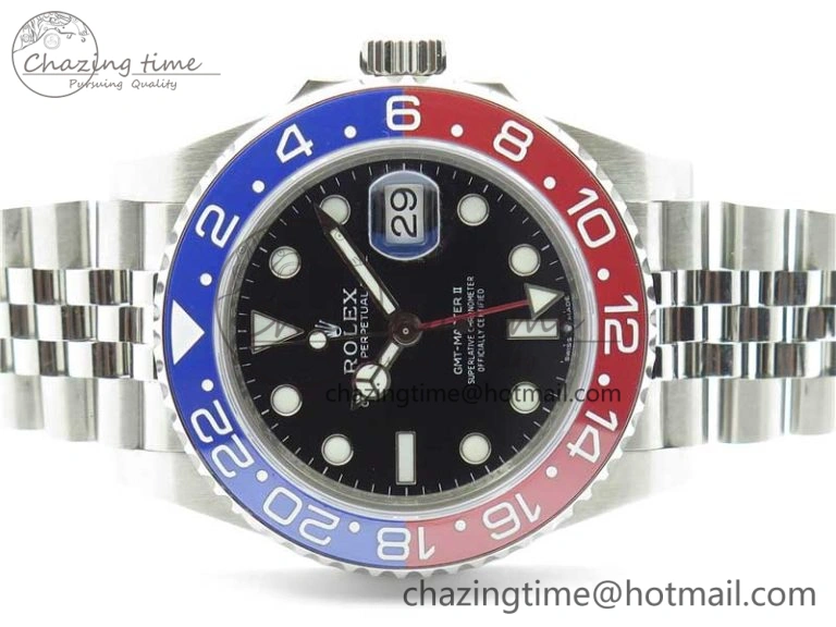 GMT Master II 126710 BLRO Red Blue Ceramic 316L Steel Bp Maker 1:1 Best Edition on SS Bracelet SA Chic 2964