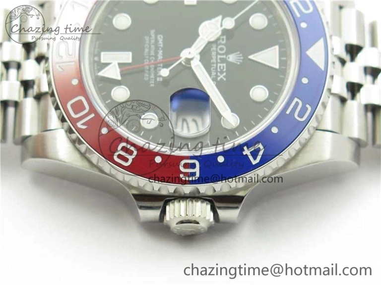 GMT Master II 126710 BLRO Red Blue Ceramic 316L Steel Bp Maker 1:1 Best Edition on SS Bracelet SA Chic 2964