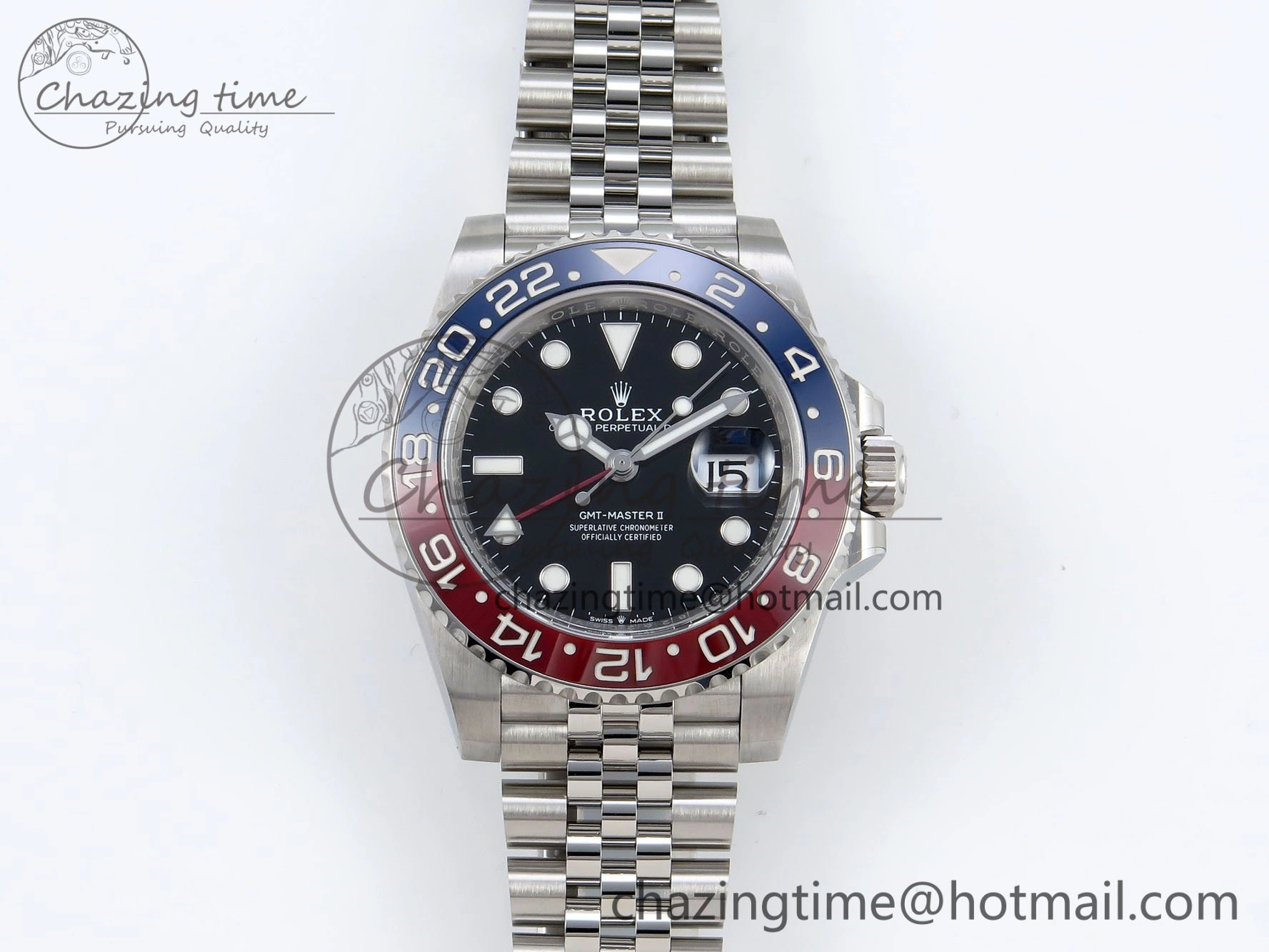 GMT-Master II 126710 BLRO Red Blue Ceramic 904L Steel Clean Factory Best Edition on Jubilee Bracelet DD3285 V NewStyle 1674
