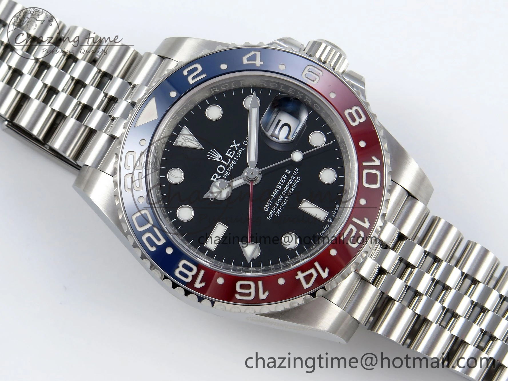 GMT-Master II 126710 BLRO Red Blue Ceramic 904L Steel Clean Factory Best Edition on Jubilee Bracelet DD3285 V NewStyle 1674