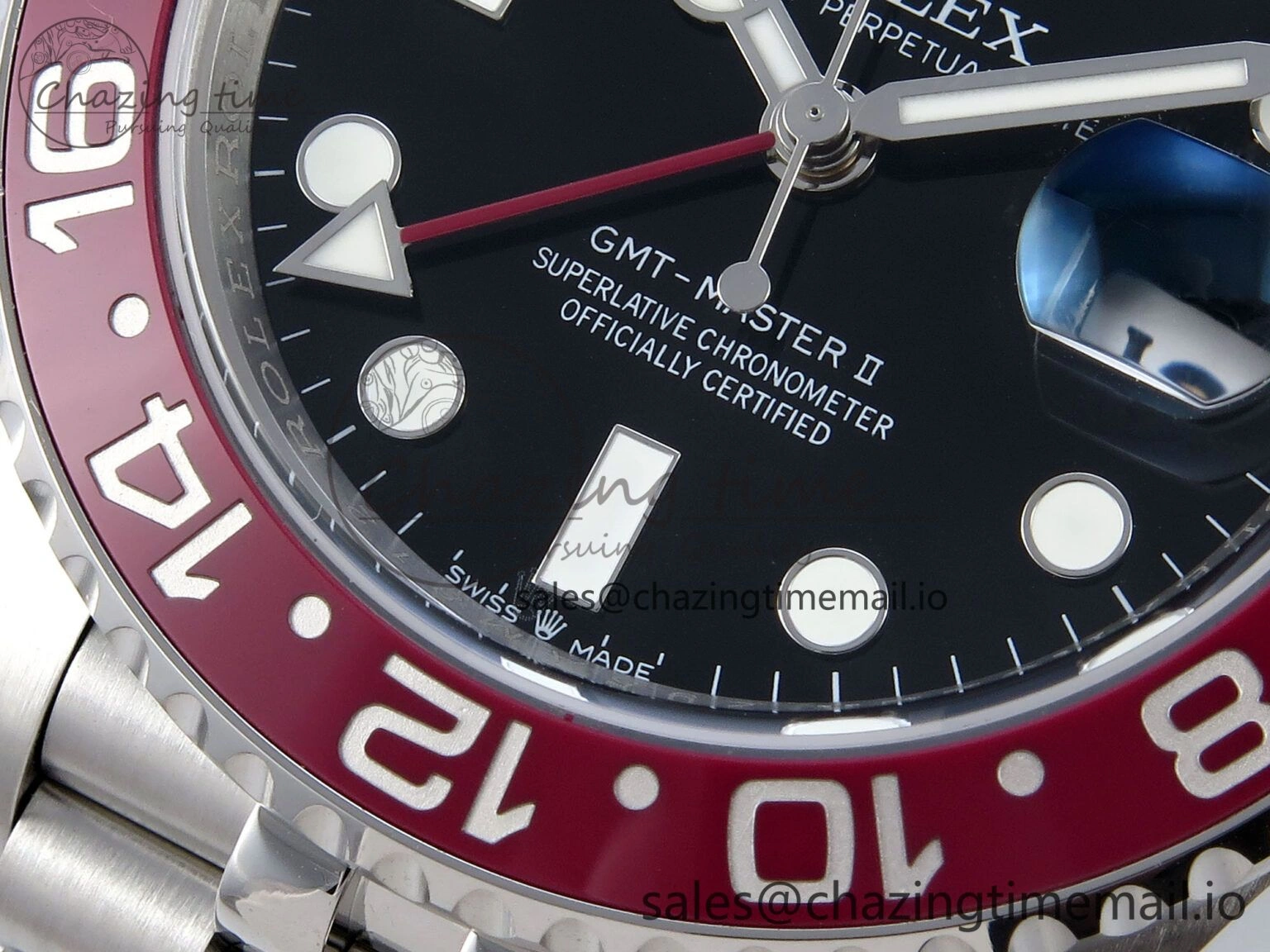 GMT-Master II 126710 BLRO Red Blue Ceramic 904L Steel EWE 1:1 Best Edition on Jubilee Strap EWE3285 V Thermal 823