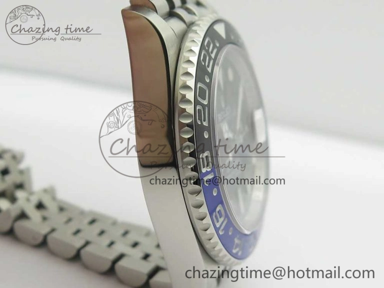 Unisex GMT-Master II 126710 BPF BLNR Black Blue Ceramic Maker Best Edition on SS Jubilee Bracelet A 3287