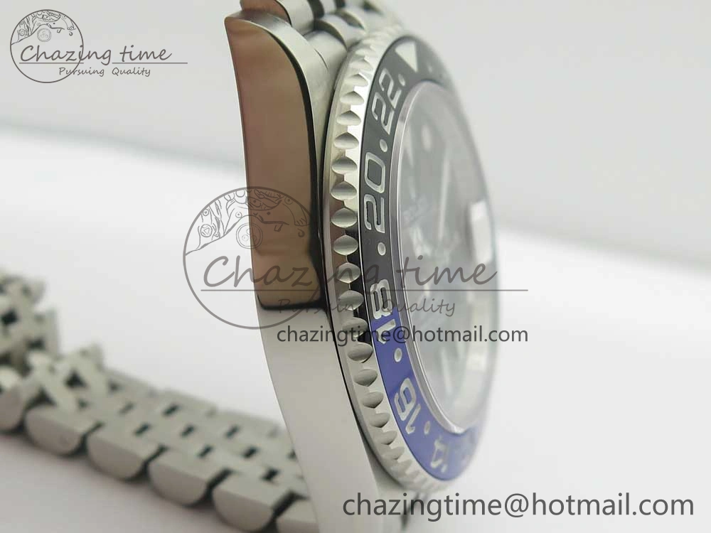 Unisex GMT-Master II 126710 BPF BLNR Black Blue Ceramic Maker Best Edition on SS Jubilee Bracelet A 3287