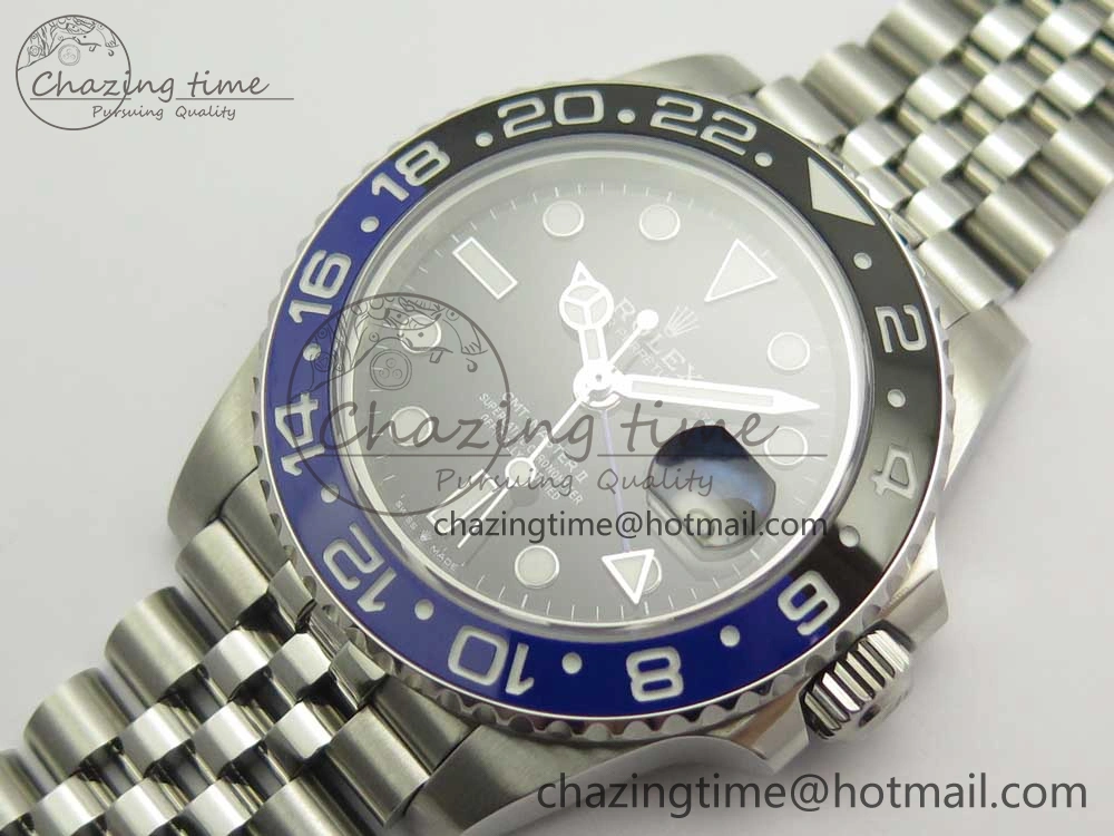 Unisex GMT-Master II 126710 BPF BLNR Black Blue Ceramic Maker Best Edition on SS Jubilee Bracelet A 3287