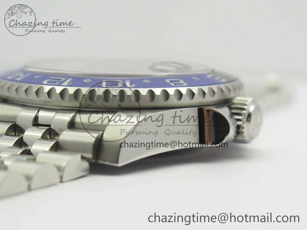 Unisex GMT-Master II 126710 BPF BLNR Black Blue Ceramic Maker Best Edition on SS Jubilee Bracelet A 3287