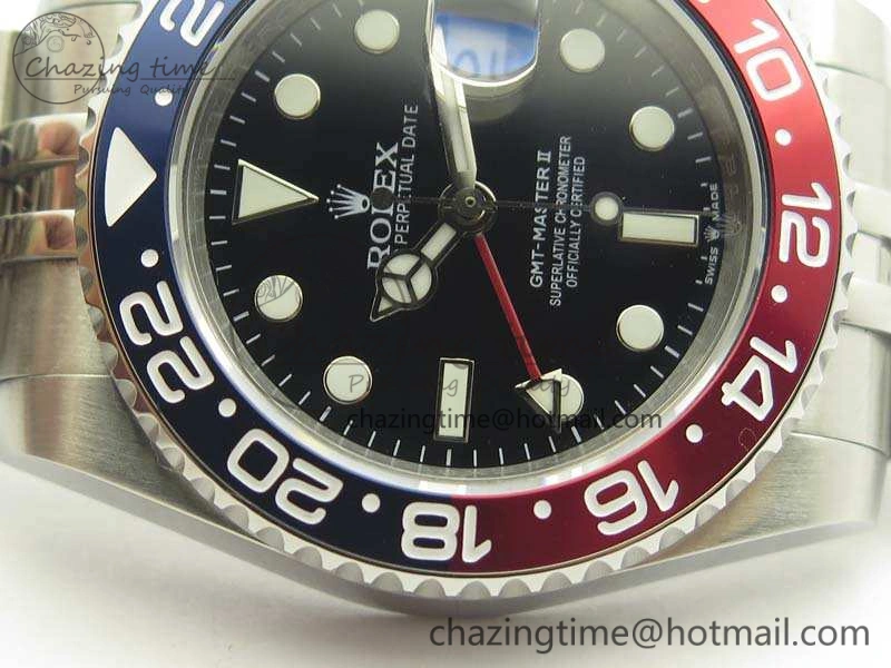 GMT-Master II 126710 BPF BLRO SS Black Dial On SS Jubilee Bracelet A Sporty 3483