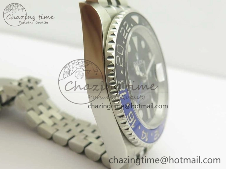GMT-Master II 126710 Black Blue Ceramic Bezel 904L SS DJF Best Edition Black Dial on 904L Jubilee Bracelet A Affordable 3246