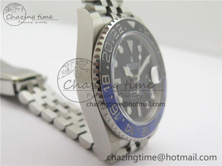 NewStyle GMT-Master II 126710 Black Blue Ceramic Bezel 904L SS GMF 1:1 Best Edition Black Dial on 904L Jubilee Bracelet A 2499