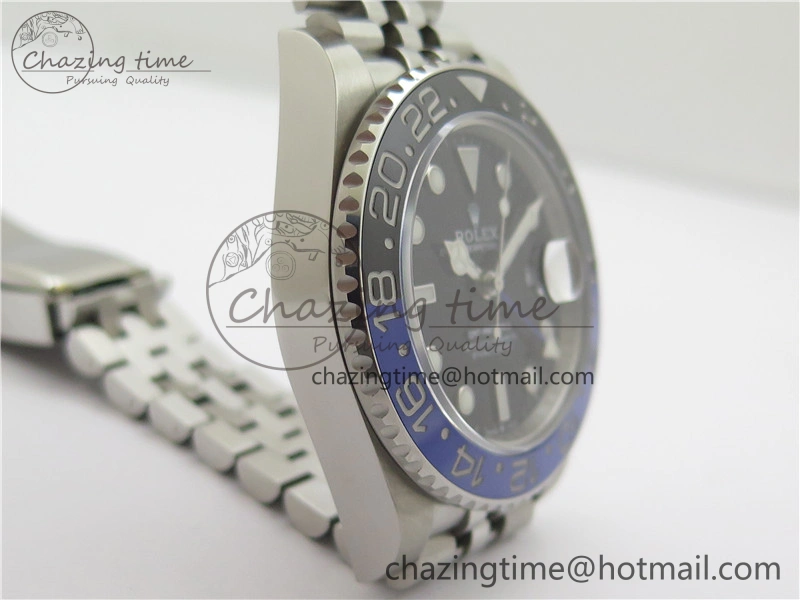 NewStyle GMT-Master II 126710 Black Blue Ceramic Bezel 904L SS GMF 1:1 Best Edition Black Dial on 904L Jubilee Bracelet A 2499