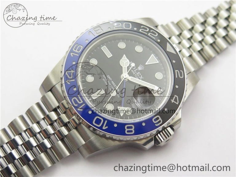 NewStyle GMT-Master II 126710 Black Blue Ceramic Bezel 904L SS GMF 1:1 Best Edition Black Dial on 904L Jubilee Bracelet A 2499