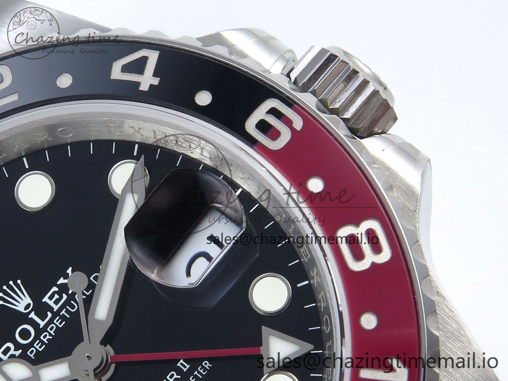GMT-Master II 126710 Black Red Ceramic 904L QF 1:1 Best Edition on SS Jubilee Bracelet SH3285 V RelaxedFit 277