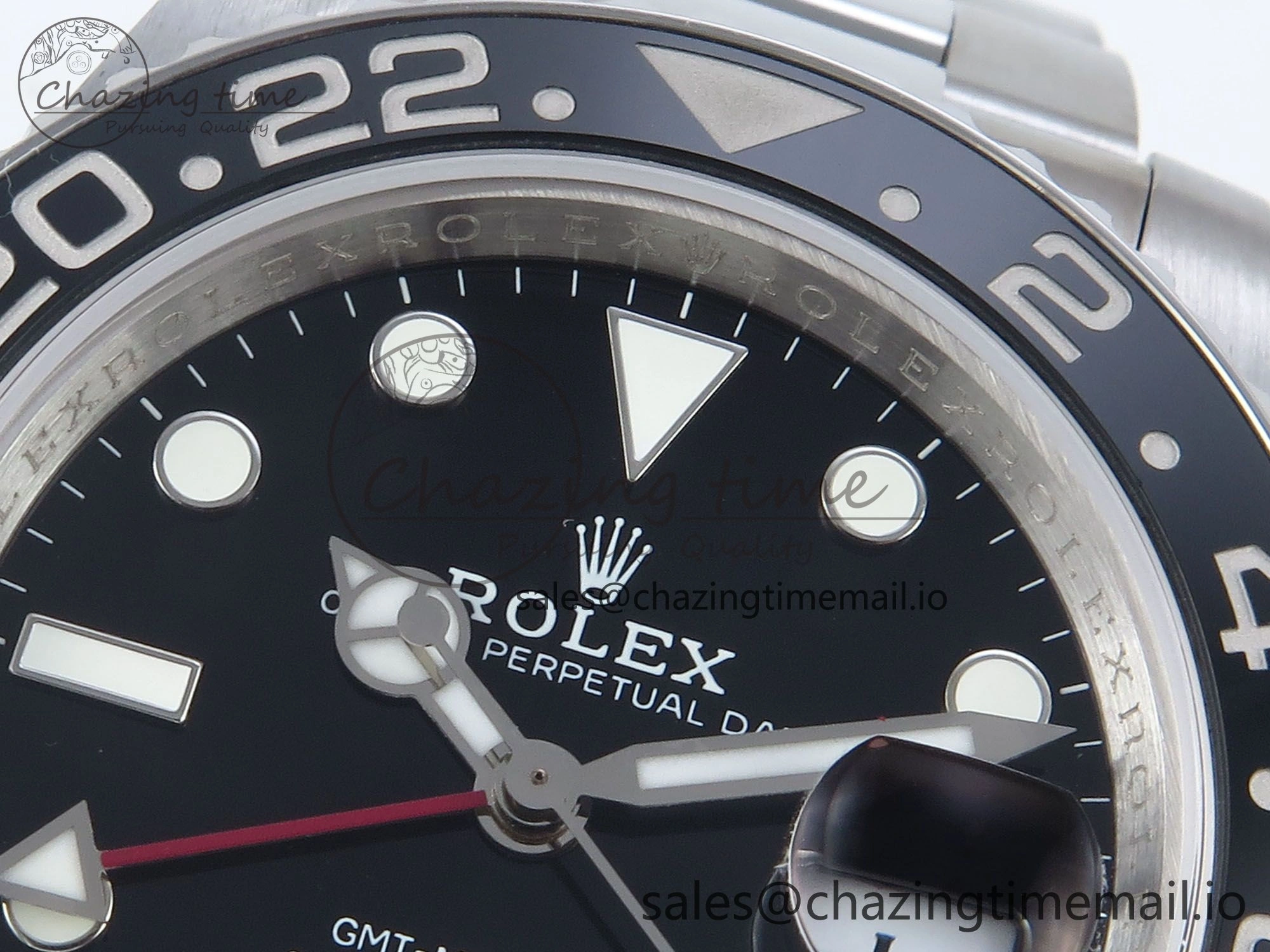 Bright GMT-Master II 126710 Black Red Ceramic 904L QF 1:1 Best Edition on SS Oyster Bracelet SH3285 V 274