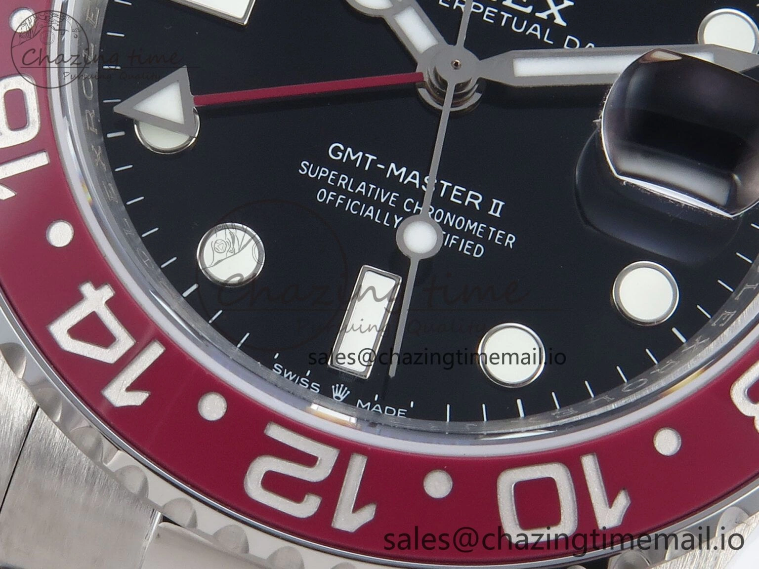 Bright GMT-Master II 126710 Black Red Ceramic 904L QF 1:1 Best Edition on SS Oyster Bracelet SH3285 V 274