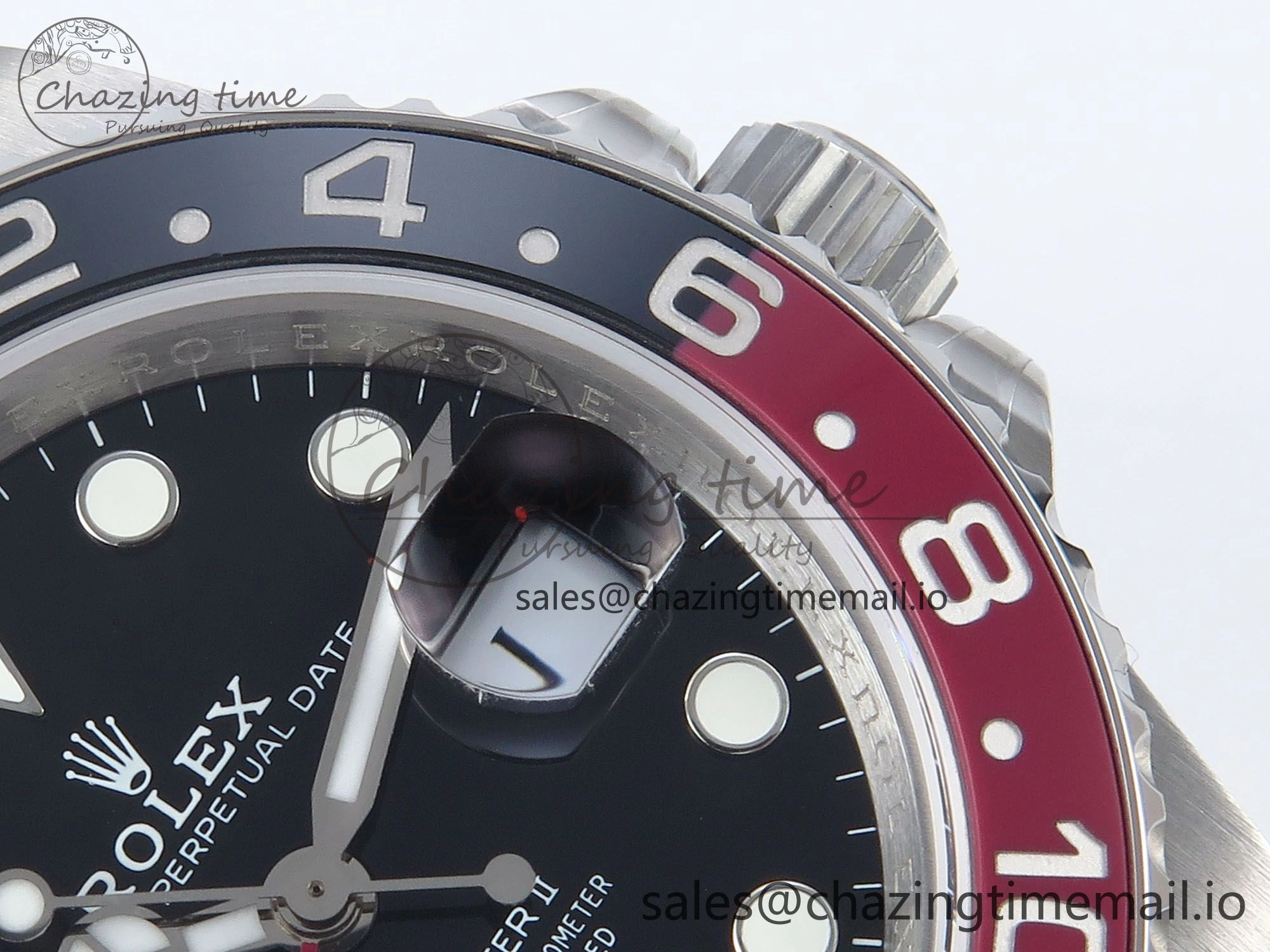 Bright GMT-Master II 126710 Black Red Ceramic 904L QF 1:1 Best Edition on SS Oyster Bracelet SH3285 V 274