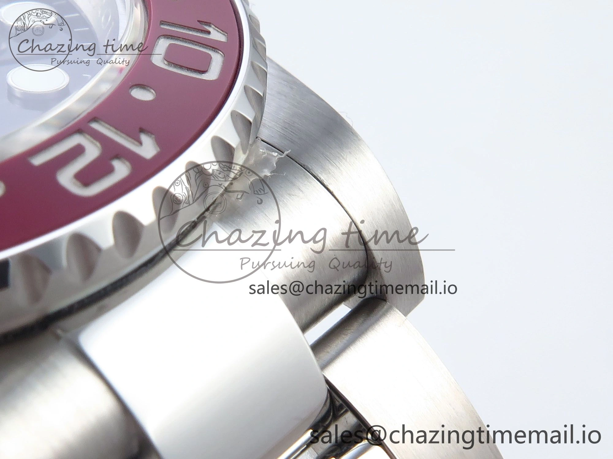 Bright GMT-Master II 126710 Black Red Ceramic 904L QF 1:1 Best Edition on SS Oyster Bracelet SH3285 V 274