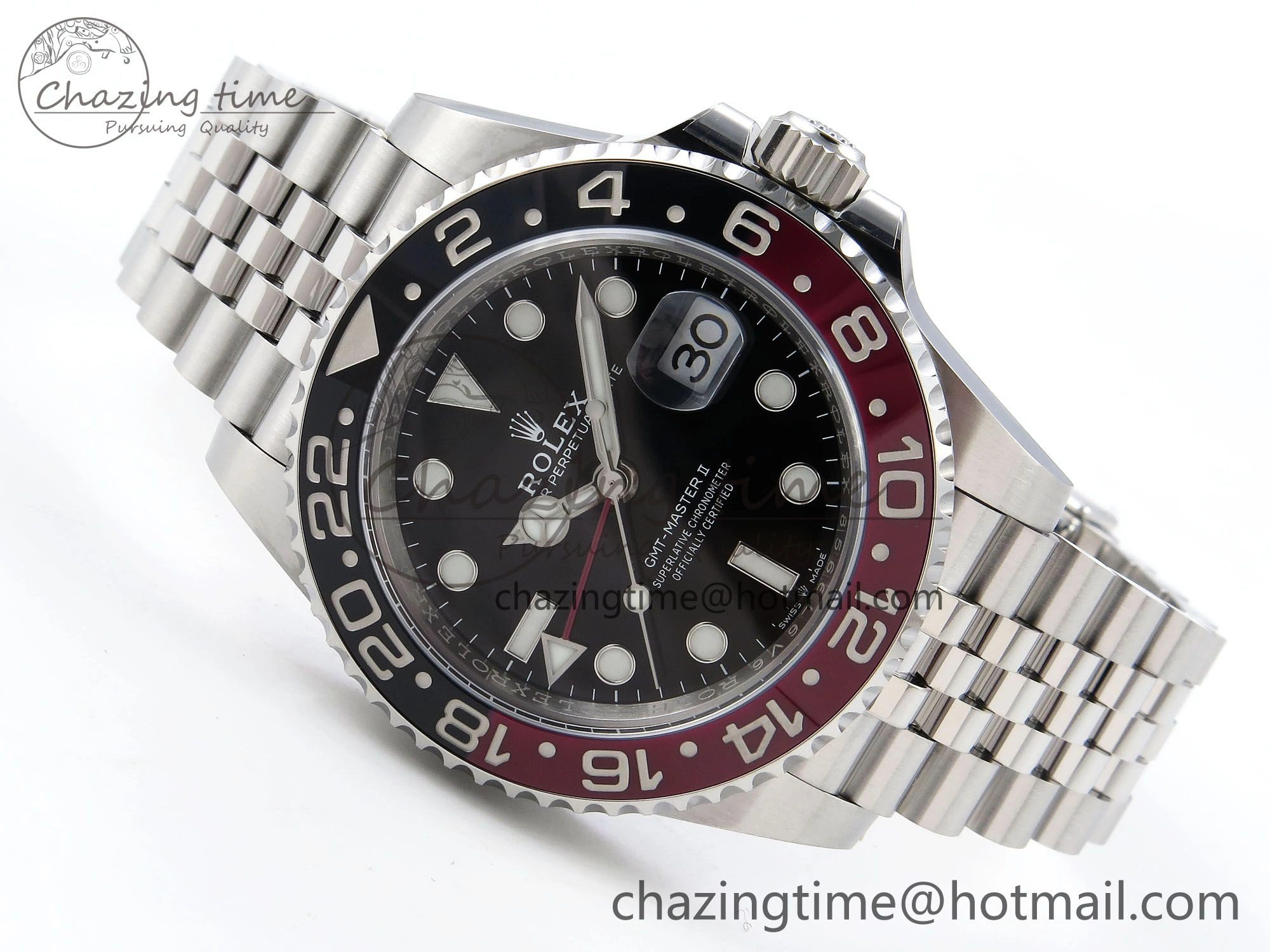 Affordable GMT-Master II 126710 Black Red Ceramic ARF Best Edition on Jubilee Bracelet VR3285 CHS 1320