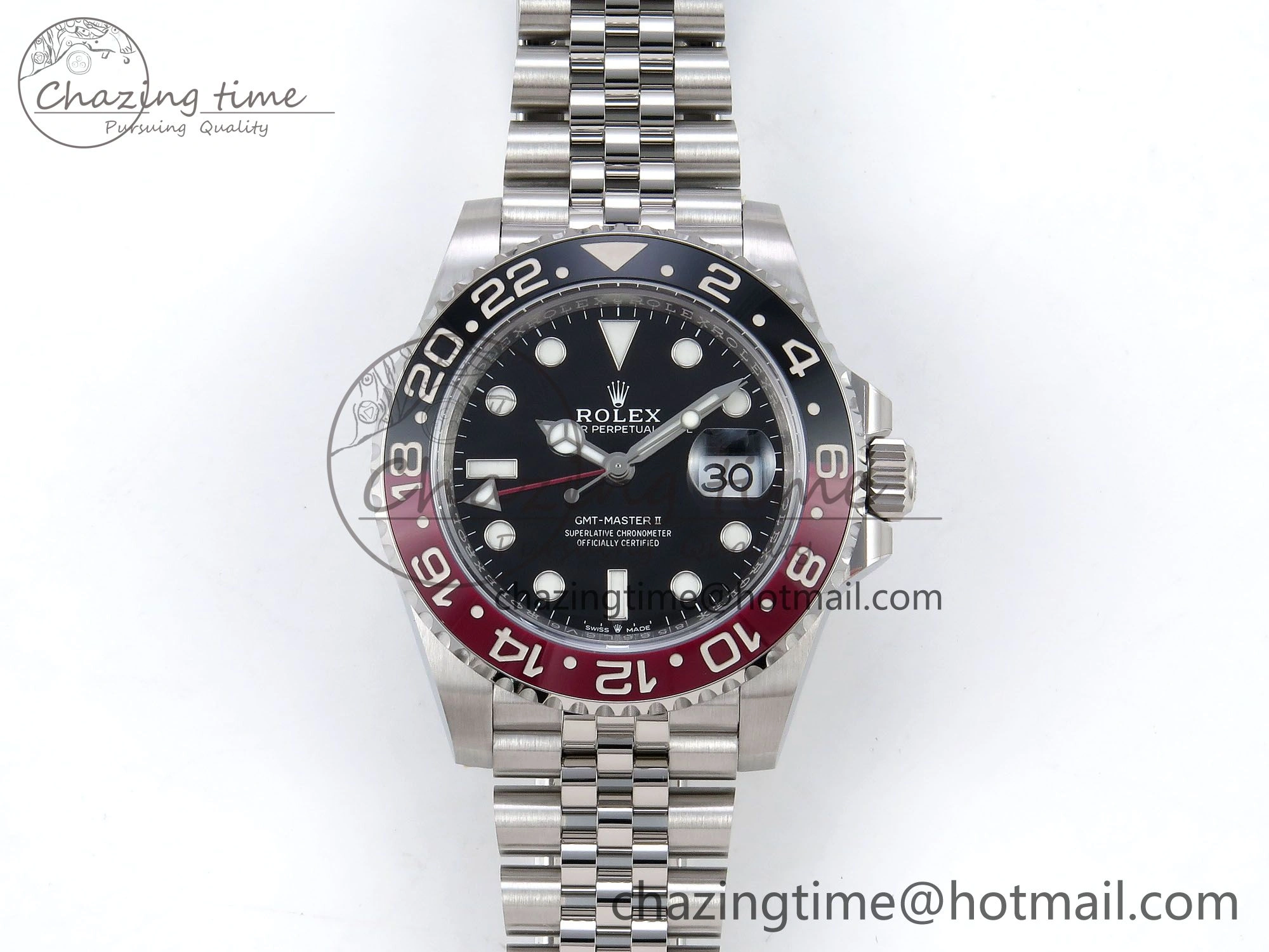 Affordable GMT-Master II 126710 Black Red Ceramic ARF Best Edition on Jubilee Bracelet VR3285 CHS 1320