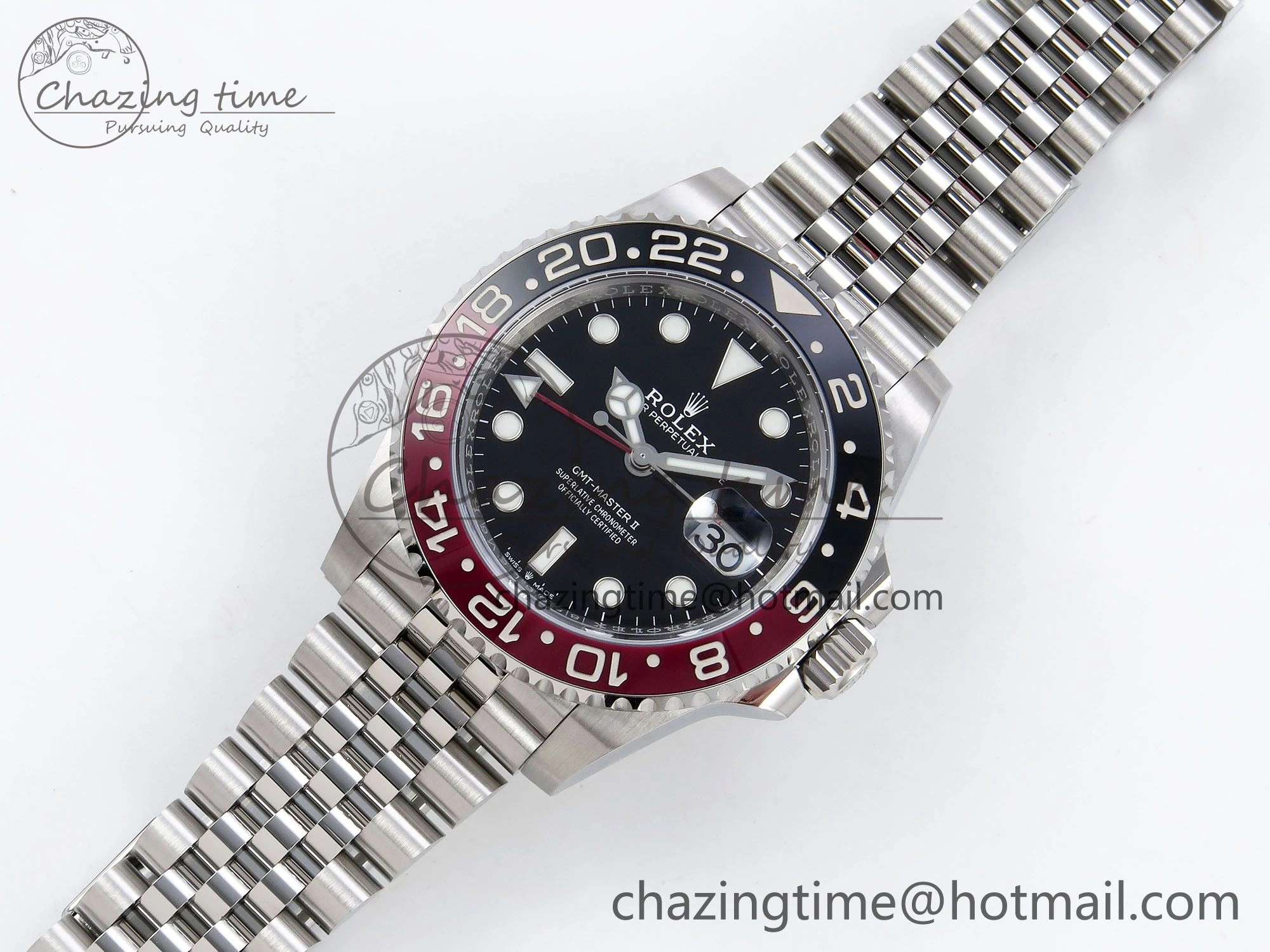 Affordable GMT-Master II 126710 Black Red Ceramic ARF Best Edition on Jubilee Bracelet VR3285 CHS 1320