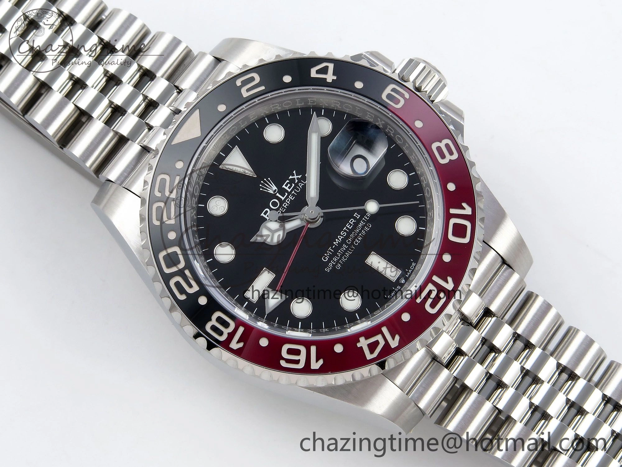 Affordable GMT-Master II 126710 Black Red Ceramic ARF Best Edition on Jubilee Bracelet VR3285 CHS 1320