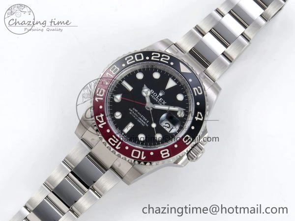 SmoothTexture GMT-Master II 126710 Black Red Ceramic ARF Best Edition on Oyster Bracelet VR3285 CHS 1319