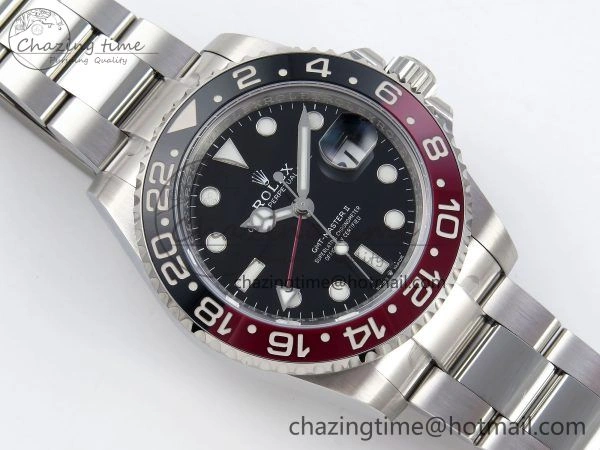 SmoothTexture GMT-Master II 126710 Black Red Ceramic ARF Best Edition on Oyster Bracelet VR3285 CHS 1319