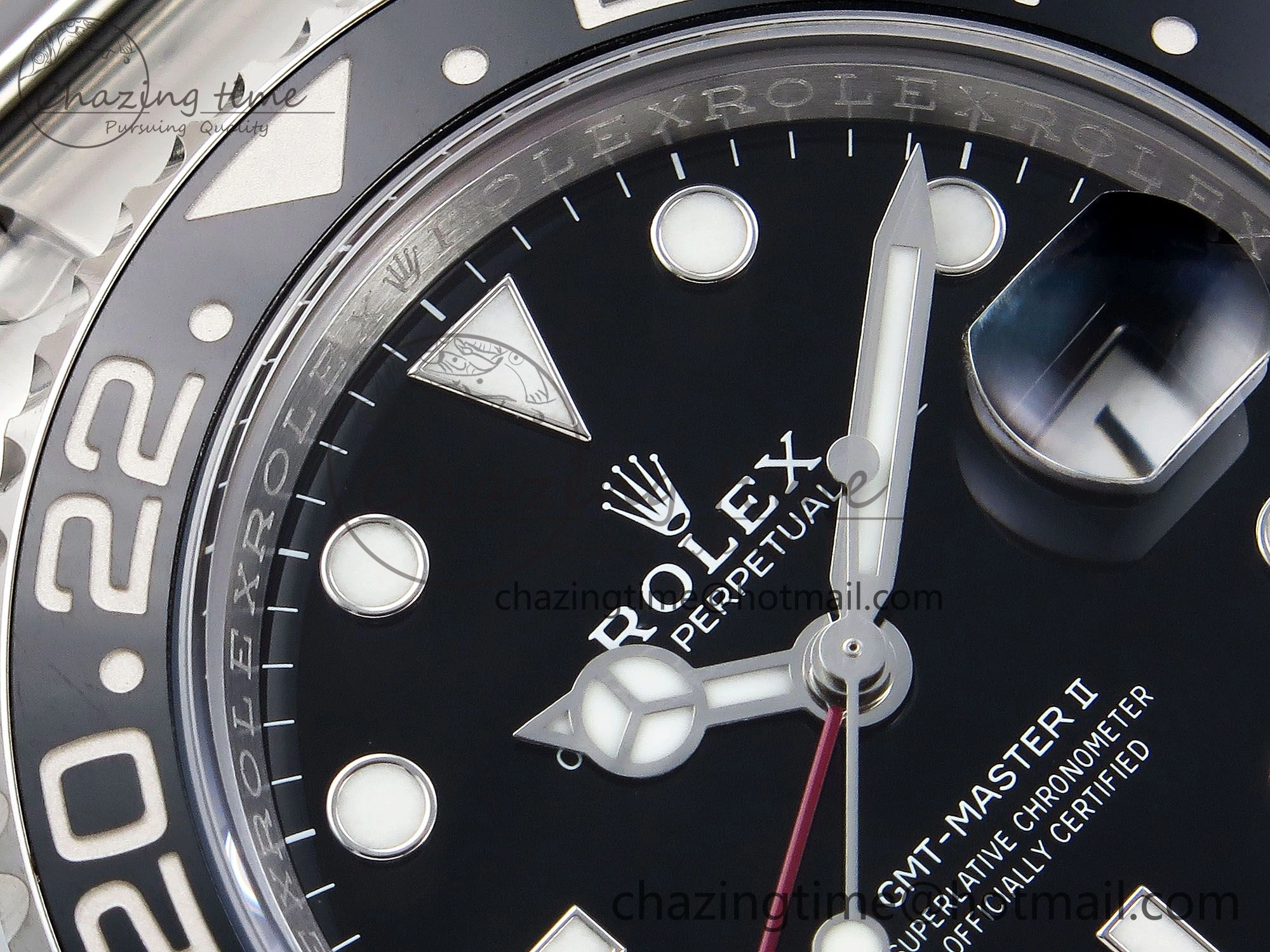 SmoothTexture GMT-Master II 126710 Black Red Ceramic ARF Best Edition on Oyster Bracelet VR3285 CHS 1319