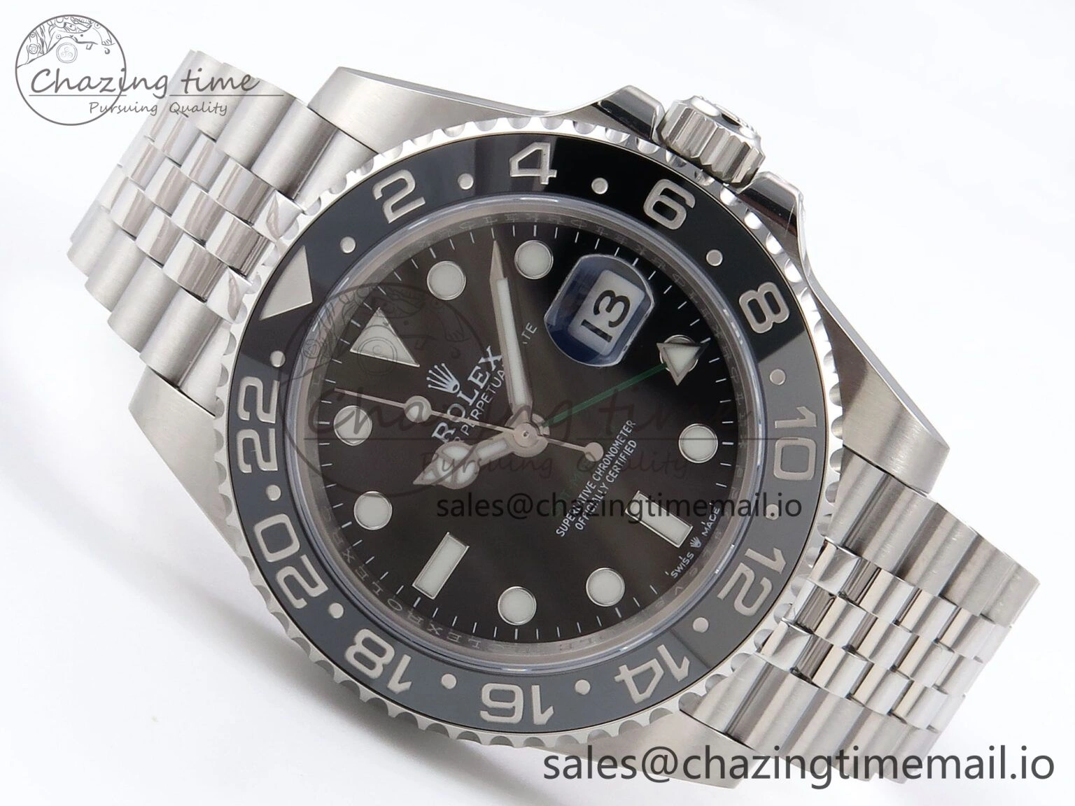 GMT-Master II 126710 GRNR 904L EF 1:1 Best Edition on Jubilee Bracelet SH3285 CHS Resilient 1020