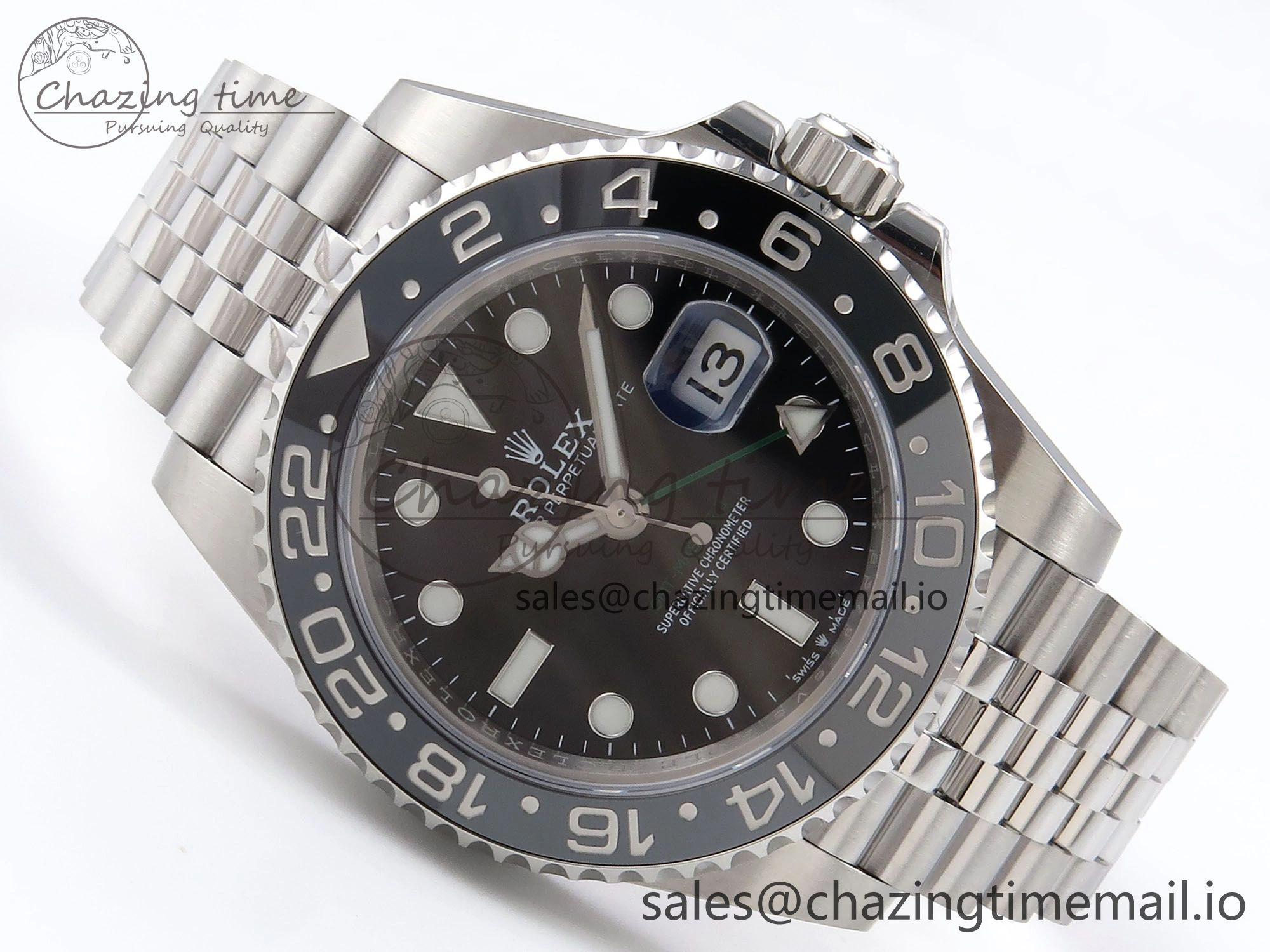 GMT-Master II 126710 GRNR 904L EF 1:1 Best Edition on Jubilee Bracelet SH3285 CHS Resilient 1020