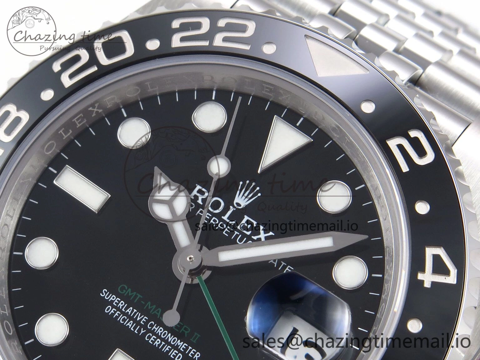GMT-Master II 126710 GRNR 904L EF 1:1 Best Edition on Jubilee Bracelet SH3285 CHS Resilient 1020