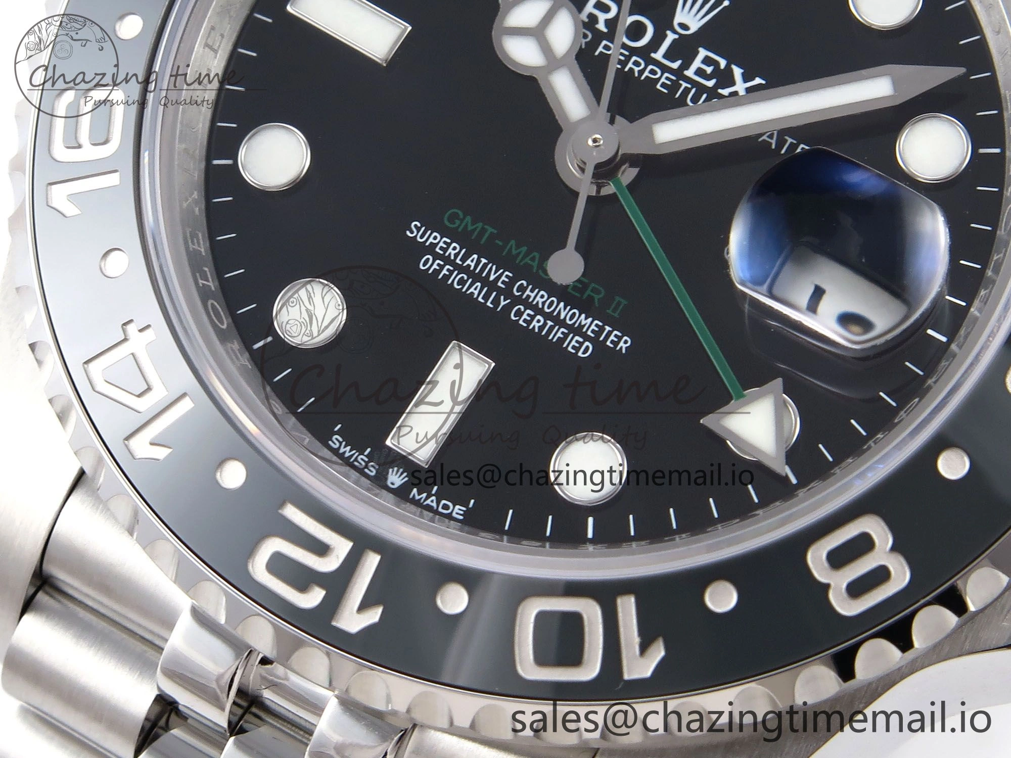 GMT-Master II 126710 GRNR 904L EF 1:1 Best Edition on Jubilee Bracelet SH3285 CHS Resilient 1020