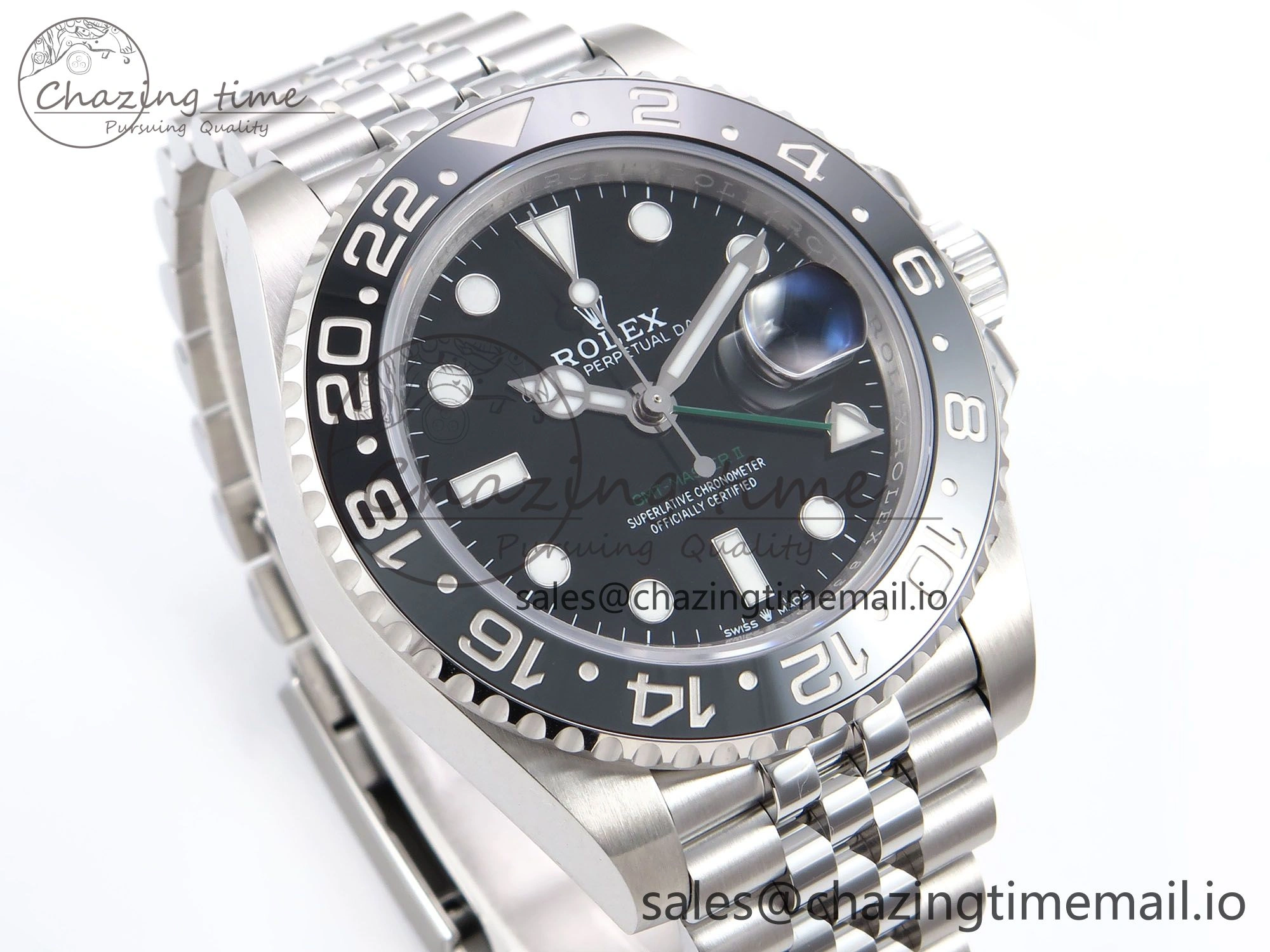 GMT-Master II 126710 GRNR 904L EF 1:1 Best Edition on Jubilee Bracelet SH3285 CHS Resilient 1020