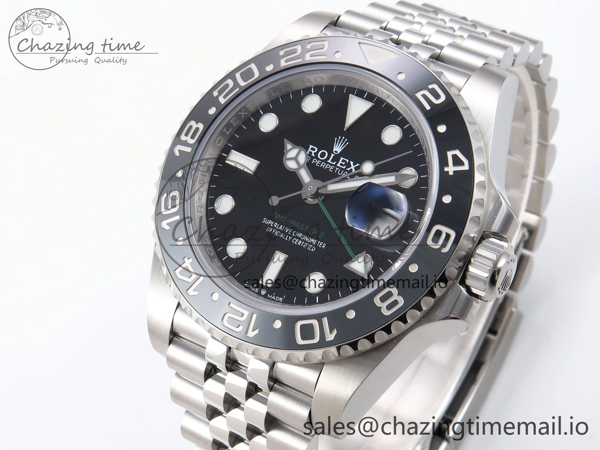 GMT-Master II 126710 GRNR 904L EF 1:1 Best Edition on Jubilee Bracelet SH3285 CHS Resilient 1020