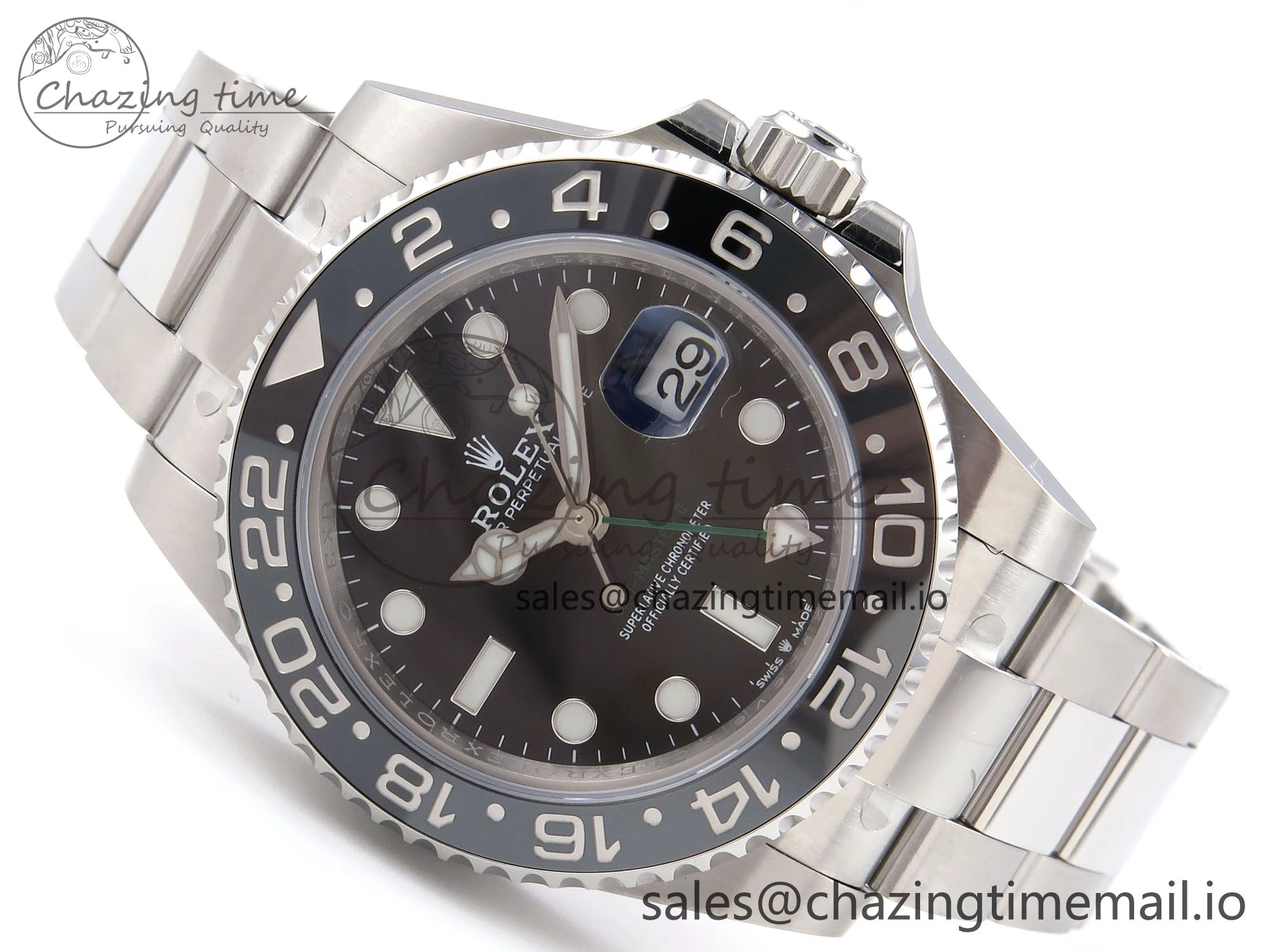 Classic GMT-Master II 126710 GRNR 904L EF 1:1 Best Edition on Oyster Bracelet SH3285 CHS 1019