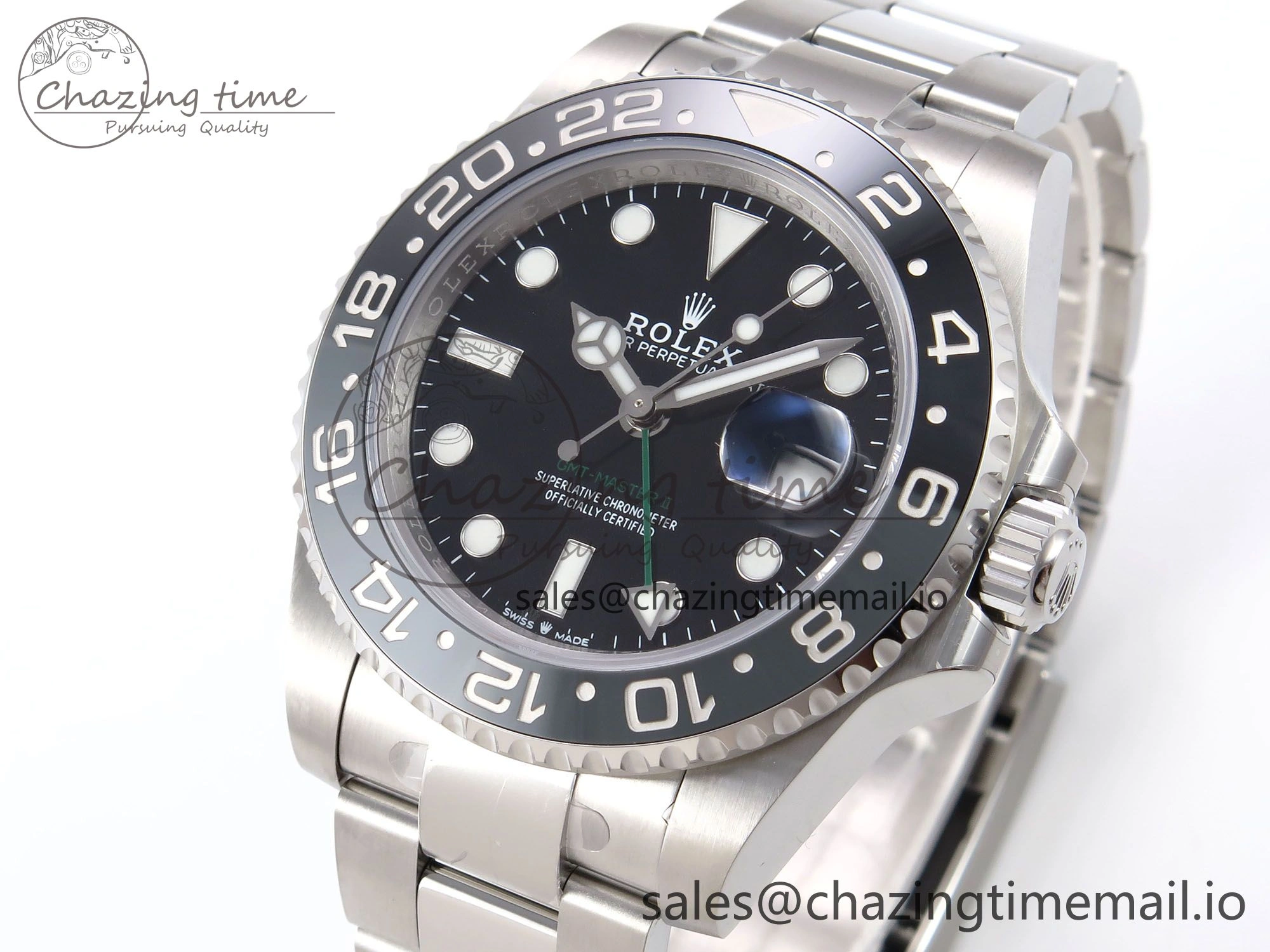 Classic GMT-Master II 126710 GRNR 904L EF 1:1 Best Edition on Oyster Bracelet SH3285 CHS 1019