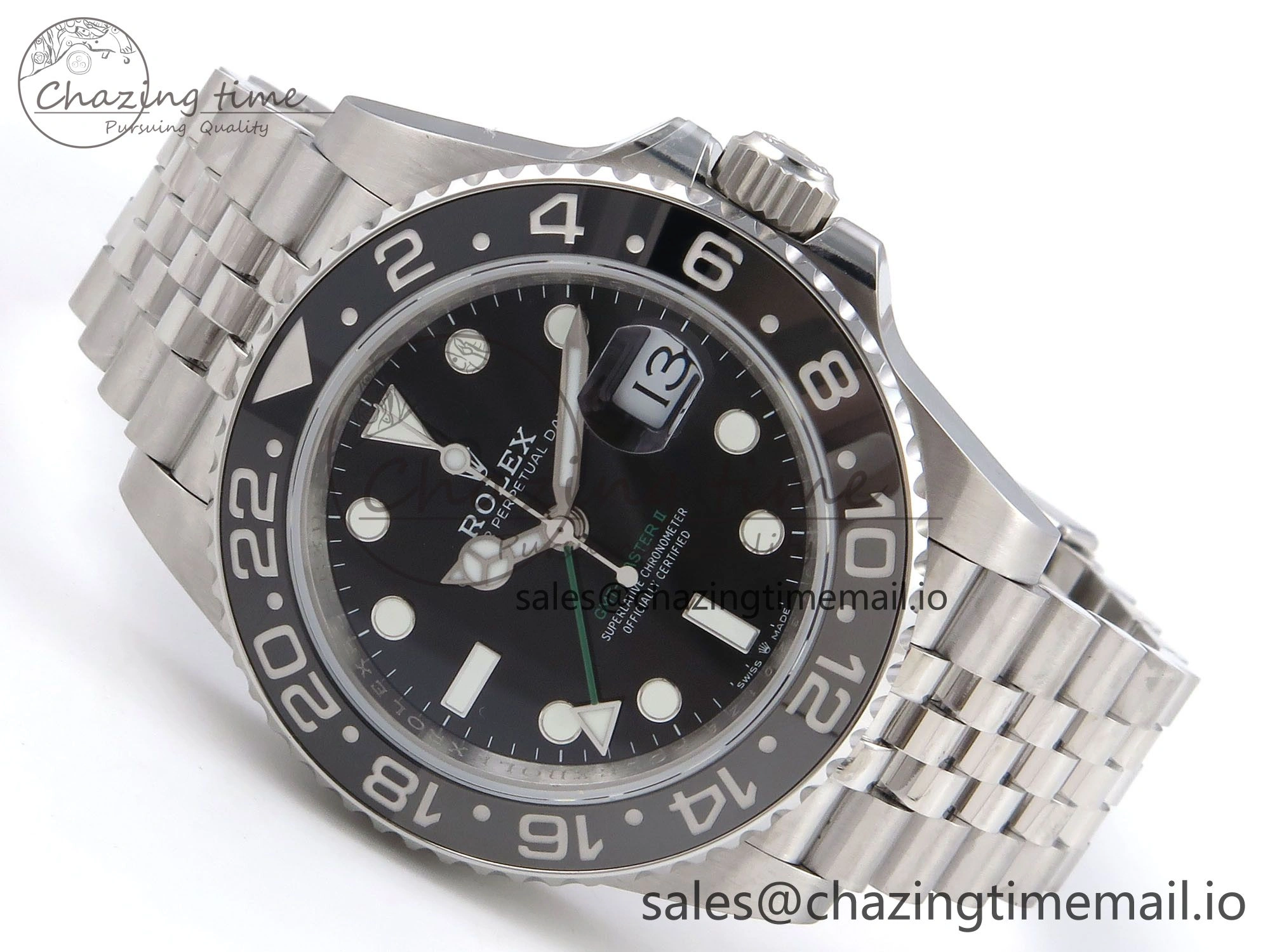 RelaxedFit GMT-Master II 126710 GRNR 904L QF 1:1 Best Edition on Jubilee Bracelet SH3285 V 1214